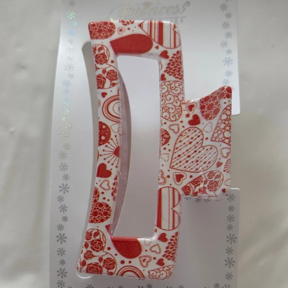 Heart Patterned Hair Clip